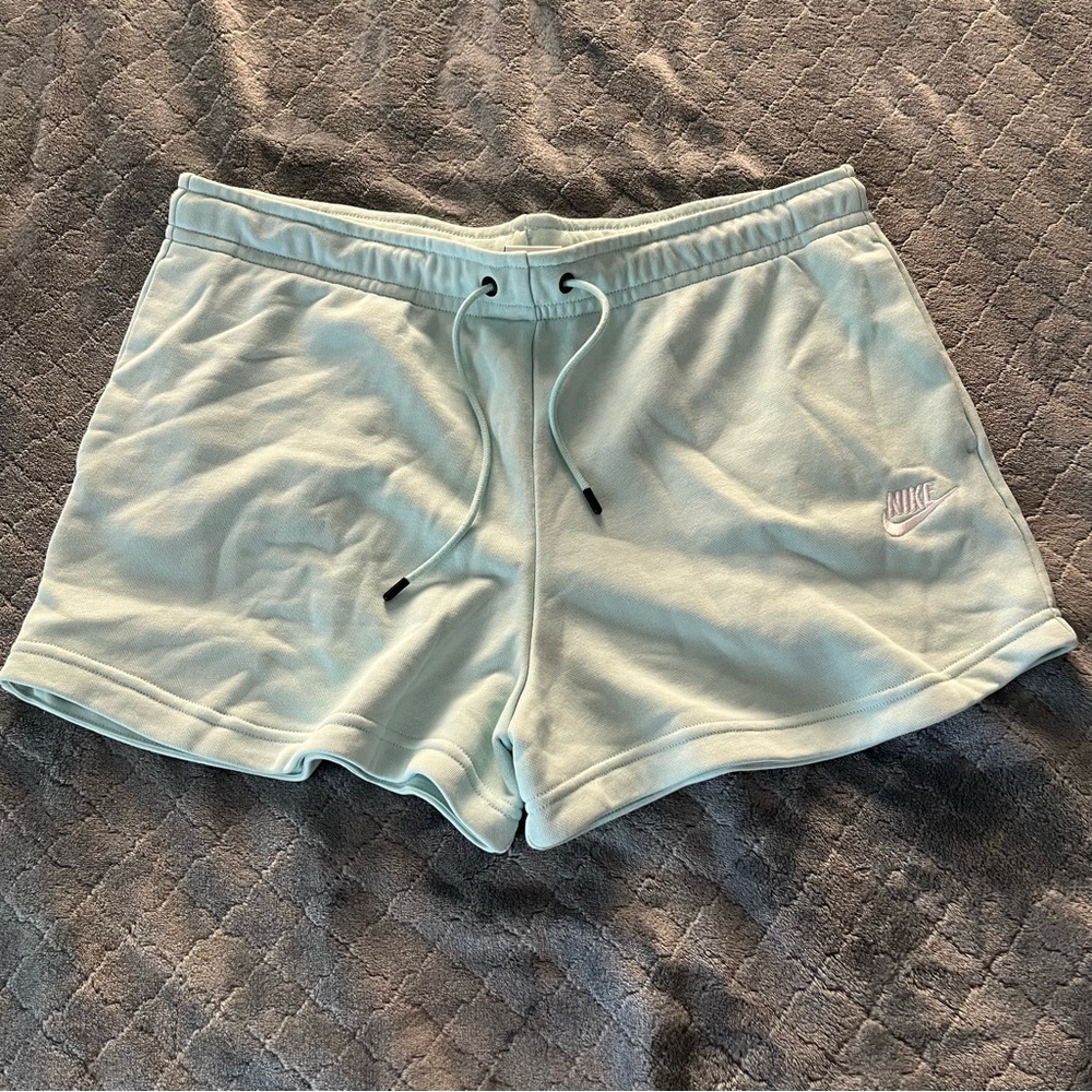 Nike Women's Light Mint Fleece Drawstring Shorts